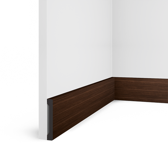 Плинтус HIWOOD Декорированный B90V1 Br396 1,4×270 Клеевой